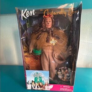 Ken Cowardly Lion Wizard of Oz Barbie Collection 1999 Mattel Courage Crown